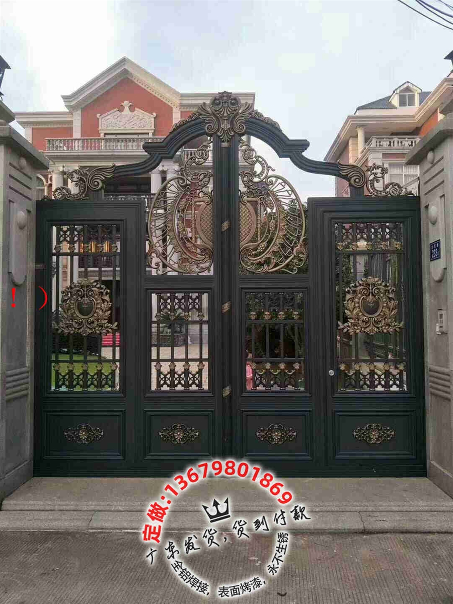 别墅大门，铸造大门，庭院大门，铝艺大门